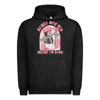 Pigment Black roses are red inside i'm dead Urban Hoodie - MaliasSmallBusiness