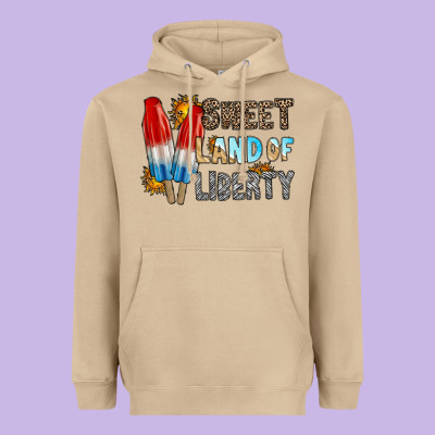 Sweet Land Of Liberty Heavyweight Hoodie Designed By Racoondesign
