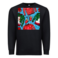 Black christmas clothes seamless pattern Premium Sweatshirt - BundleAndBundleShop