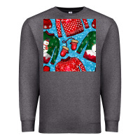 Charcoal Heather christmas clothes seamless pattern Premium Sweatshirt - BundleAndBundleShop