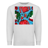 Dove Grey christmas clothes seamless pattern Premium Sweatshirt - BundleAndBundleShop