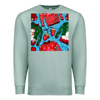 Seafoam christmas clothes seamless pattern Premium Sweatshirt - BundleAndBundleShop