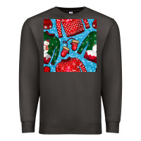 Smoke christmas clothes seamless pattern Premium Sweatshirt - BundleAndBundleShop