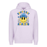 Lilac down right amazing Premium Hoodie - MaliasSmallBusiness