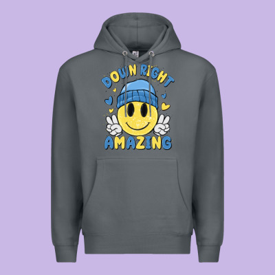 Down Right Amazing Premium Hoodie Designed By Maliassmallbusiness
