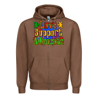 Chestnut love support advocate Zipper Hoodie - Zillion Design Studio