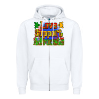 White love support advocate Zipper Hoodie - Zillion Design Studio