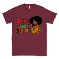 Burgundy i am black history Classic Tee - Zillion Design Studio