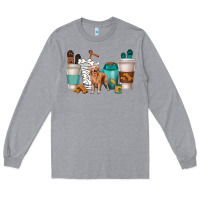 Heather Grey golden retriever dog coffee cups Long Sleeve Tee - texasbilliewilder