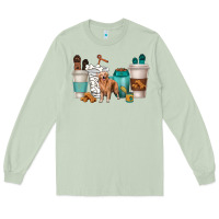 Matcha golden retriever dog coffee cups Long Sleeve Tee - texasbilliewilder