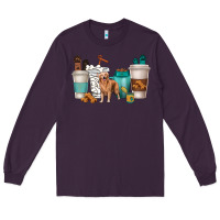 Plum golden retriever dog coffee cups Long Sleeve Tee - texasbilliewilder