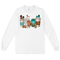 White golden retriever dog coffee cups Long Sleeve Tee - texasbilliewilder