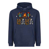 Navy one hot mama Heavyweight Hoodie - CowhideDigitalArt