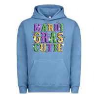 Pigment Pebble Blue mardi gras cutie Urban Hoodie - MaliasSmallBusiness