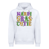 White mardi gras cutie Urban Hoodie - MaliasSmallBusiness