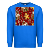 True Royal christmas gingerbread cookie house seamless pattern Premium Sweatshirt - BundleAndBundleShop