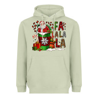 Matcha fa la la la la christmas santa claus coffee cup Heavyweight Hoodie - FaDigitalArtStudio