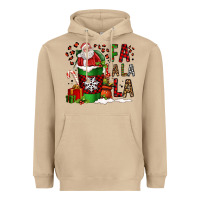 Mushroom fa la la la la christmas santa claus coffee cup Heavyweight Hoodie - FaDigitalArtStudio