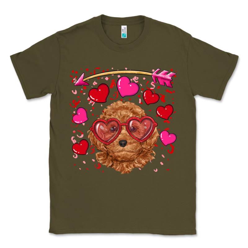 Valentine's Day Toy Poodle Classic Tee by RanaPortraitStore | Teevron