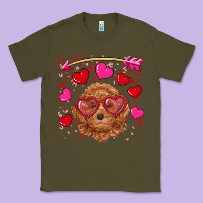 Classic Tee valentine's day toy poodle