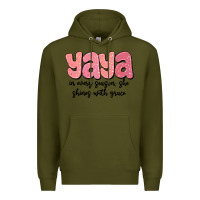 Army Green yaya in every season, she shines with grace Premium Hoodie - MaliasSmallBusiness