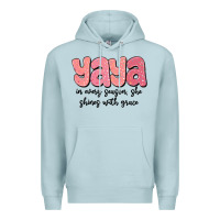 Blue Mist yaya in every season, she shines with grace Premium Hoodie - MaliasSmallBusiness