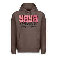Coffee yaya in every season, she shines with grace Premium Hoodie - MaliasSmallBusiness