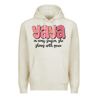 Oatmeal Heather yaya in every season, she shines with grace Premium Hoodie - MaliasSmallBusiness