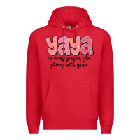 Red yaya in every season, she shines with grace Premium Hoodie - MaliasSmallBusiness