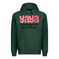 Sports Green yaya in every season, she shines with grace Premium Hoodie - MaliasSmallBusiness