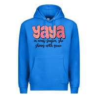 Yaya In Every Season, She Shines With Grace Premium Hoodie | Teevron