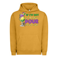 Pigment Peanut Butter if i'm not on the floor pour me one more Urban Hoodie - MaliasSmallBusiness