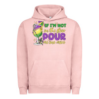 Pigment Salmon if i'm not on the floor pour me one more Urban Hoodie - MaliasSmallBusiness