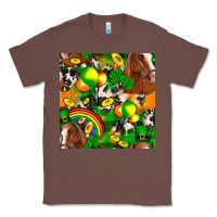 Chestnut St. Patrick's Day Horse With Balloons Classic Tee - FaDigitalArtStudio