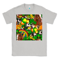 Moon Dust St. Patrick's Day Horse With Balloons Classic Tee - FaDigitalArtStudio
