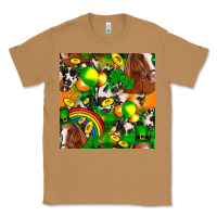 Toasted Coconut St. Patrick's Day Horse With Balloons Classic Tee - FaDigitalArtStudio