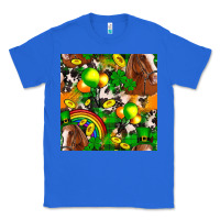 True Royal St. Patrick's Day Horse With Balloons Classic Tee - FaDigitalArtStudio
