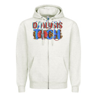 Oatmeal Heather dialysis tech Zipper Hoodie - texasbilliewilder