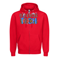 Red dialysis tech Zipper Hoodie - texasbilliewilder