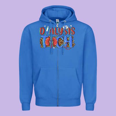 Dialysis Tech Zipper Hoodie Designed By Texasbilliewilder
