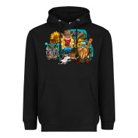 Black western Truck with gnomes Heavyweight Hoodie - HRA Design Shop