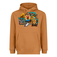Meerkat western Truck with gnomes Heavyweight Hoodie - HRA Design Shop