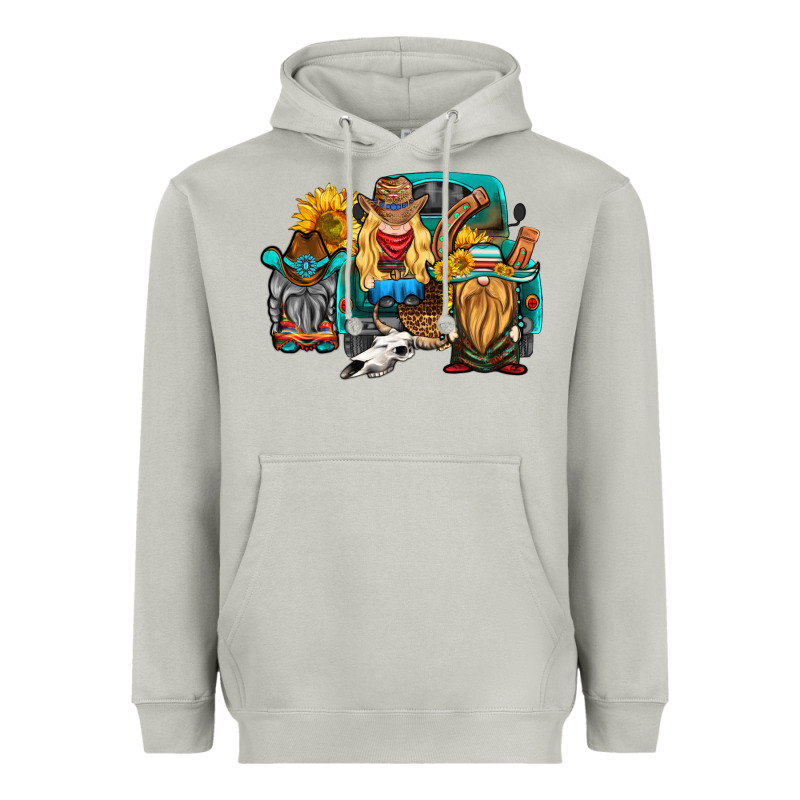 Western Truck With Gnomes Heavyweight Hoodie by HRA Design Shop | Teevron