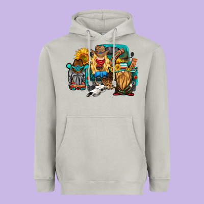 Western Truck With Gnomes Heavyweight Hoodie Designed By Hra Design Shop