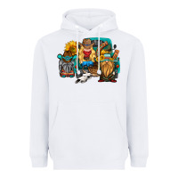 White western Truck with gnomes Heavyweight Hoodie - HRA Design Shop