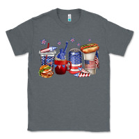 Charcoal Heather 4th of july coffee cups Classic Tee - texasbilliewilder