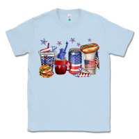 Dusty Blue 4th of july coffee cups Classic Tee - texasbilliewilder