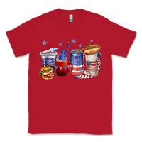 Red 4th of july coffee cups Classic Tee - texasbilliewilder