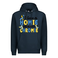 Navy i have homie with an extra chromie Premium Hoodie - MaliasSmallBusiness