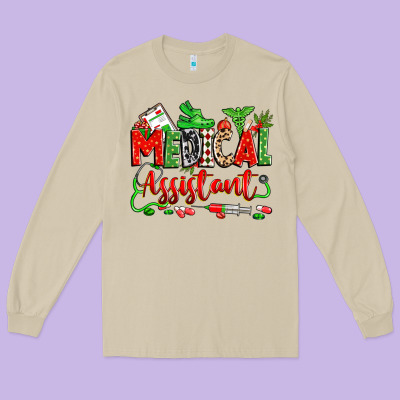 Long Sleeve Tee christmas medical assistant